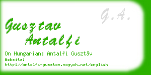 gusztav antalfi business card