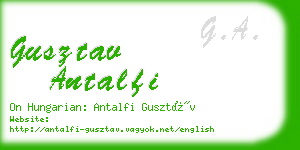 gusztav antalfi business card